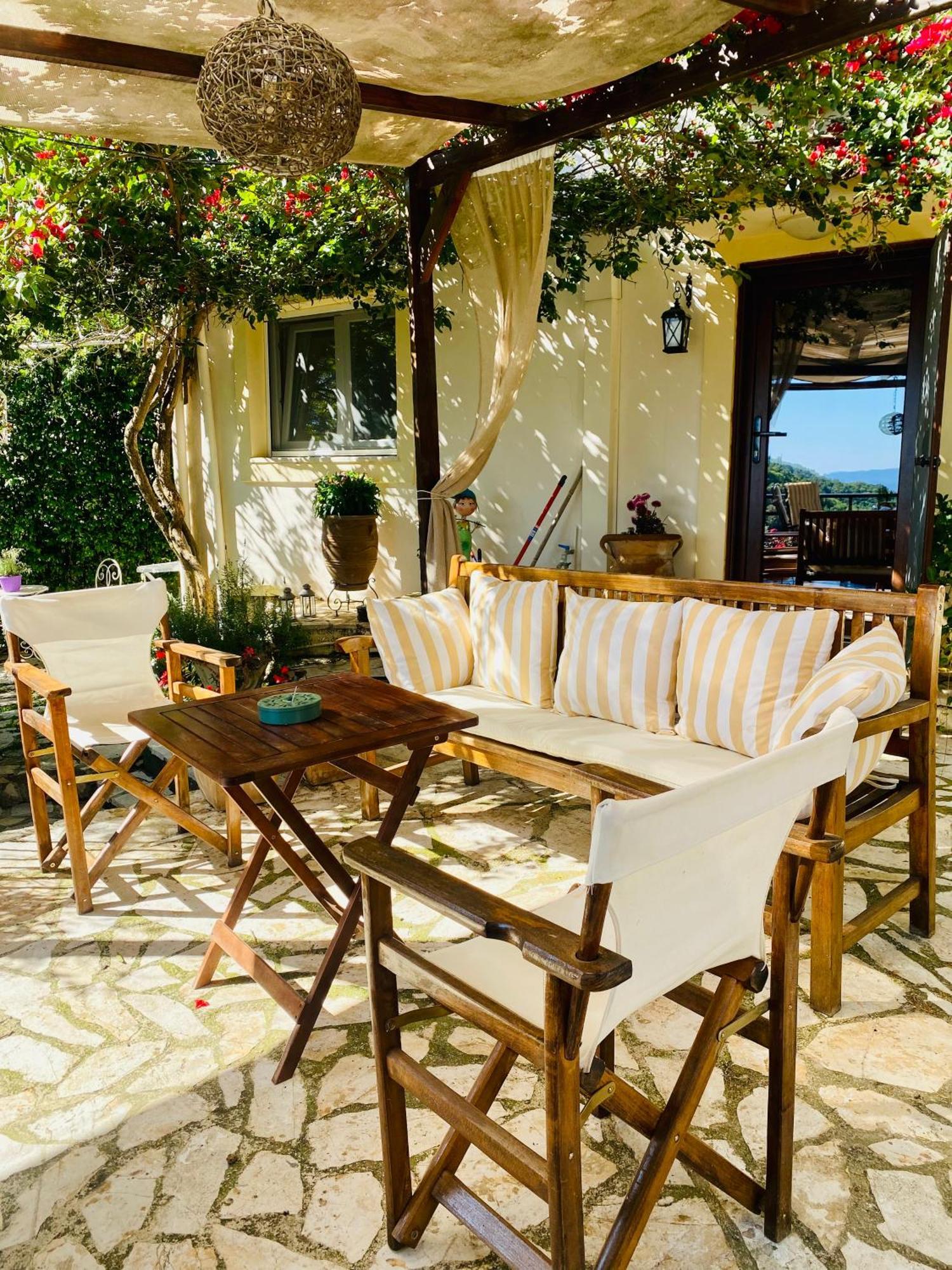 Lorantina Sea View Holiday House In Corfu - Near Barbati Beach Spartylas Екстер'єр фото
